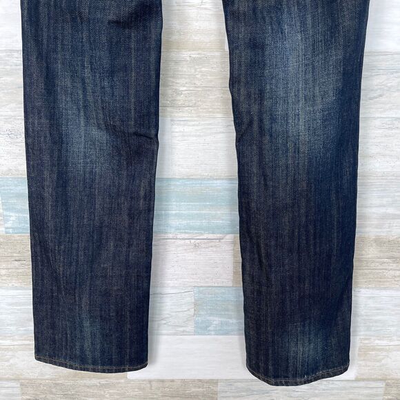 Empyre Skeletor Slim Straight Leg Jeans Dark Wash Stretch Denim Mens 30 30x32 - Picture 6 of 9